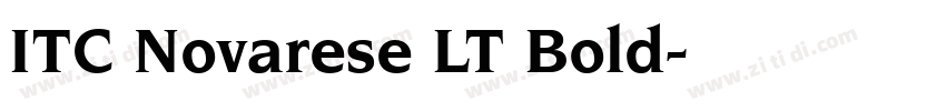 ITC Novarese LT Bold字体转换